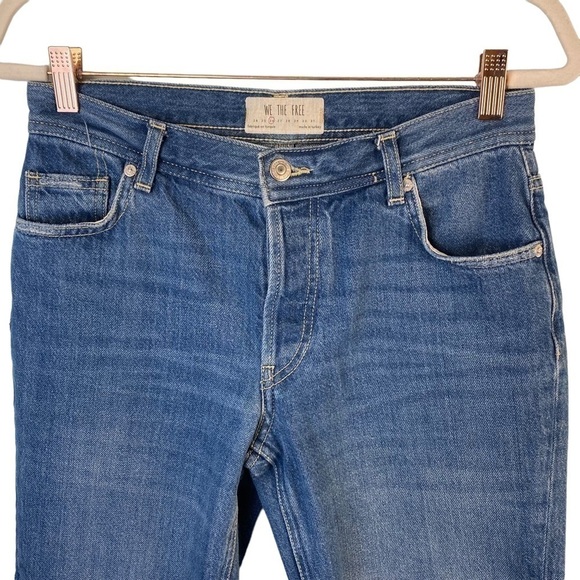 𝅺WE The Free Maggie Ripped Ankle Straight Leg Jeans - Picture 5 of 9